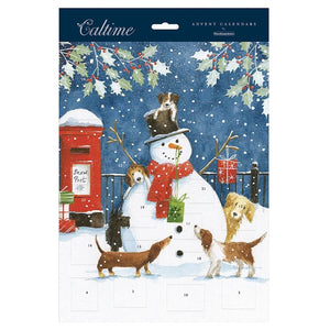 Snowman & Dogs Caltime Advent Calendar | 24x32cm