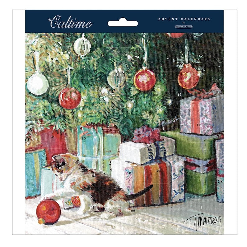 Kitten & Presents Caltime Advent Calendar | 21x21cm