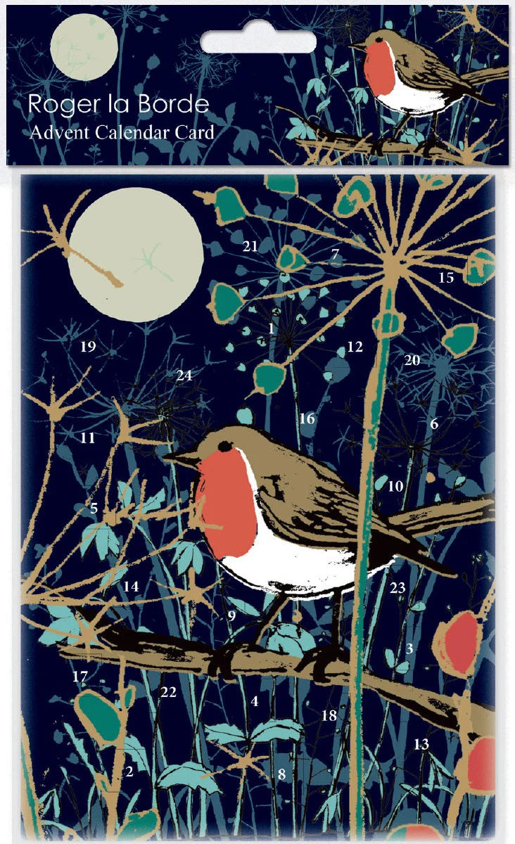Winter's Tale Robin Advent Calendar Card