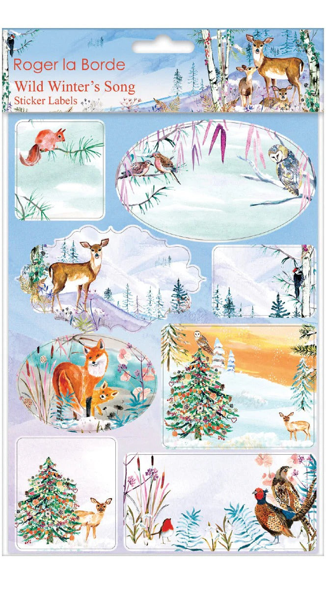 Wild Winter's Song Sticker Label Sheets