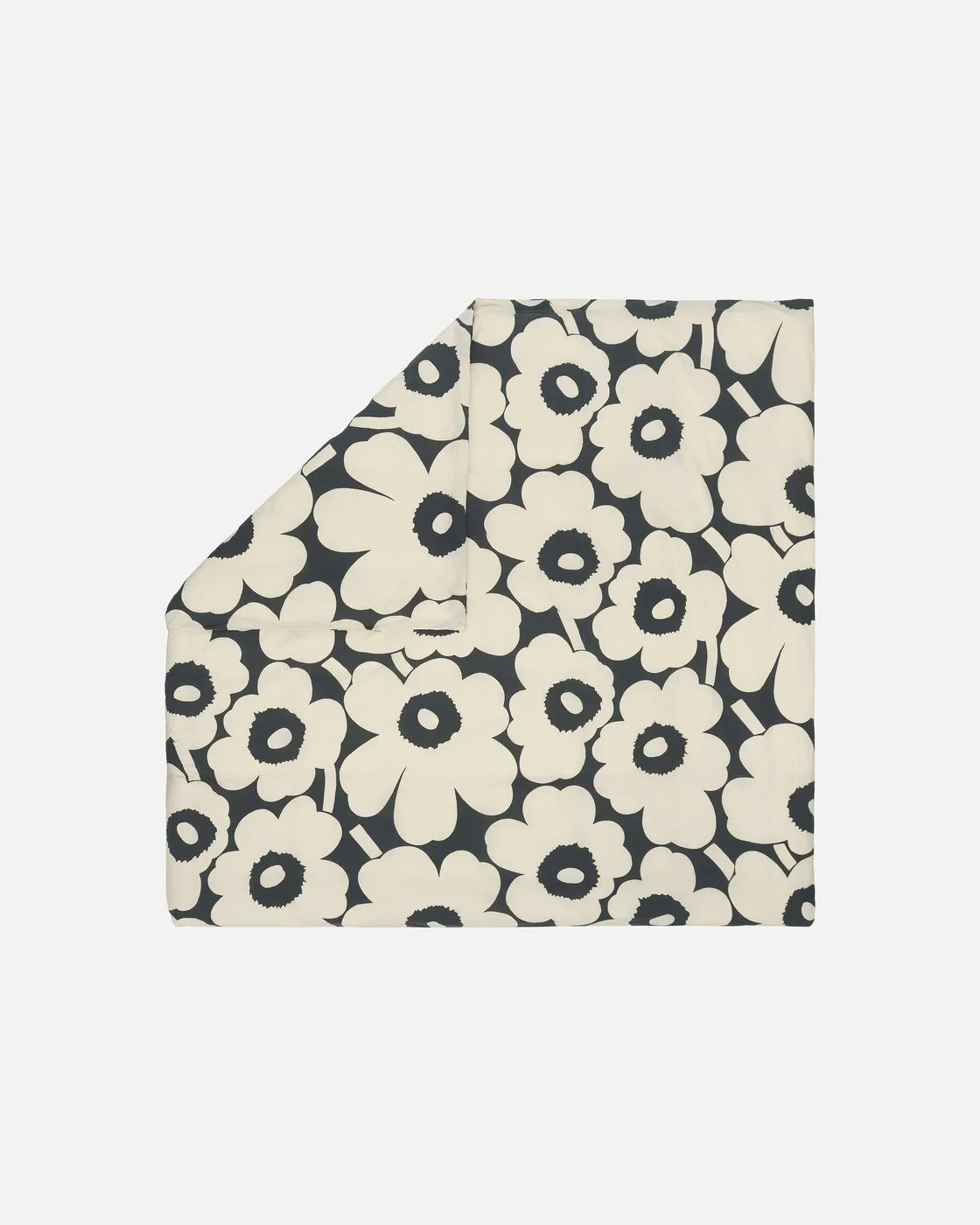 Unikko Duvet Cover | Off-white, Charcoal | 240x220cm | King