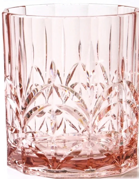 Acrylic Crystal Cut Tumbler | Pink | 335ml
