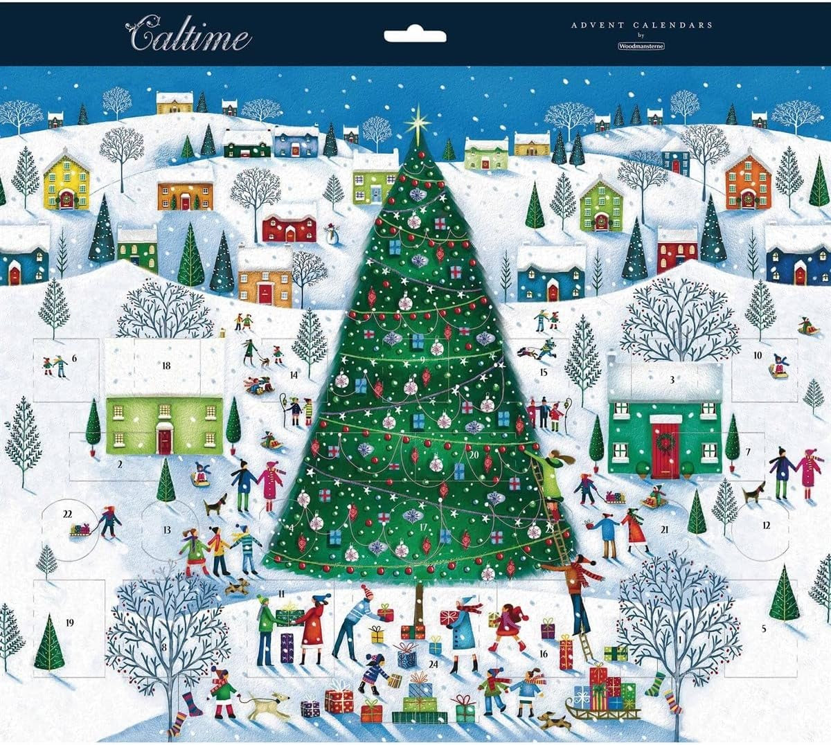 Round The Christmas Tree Glitter Advent Calendar