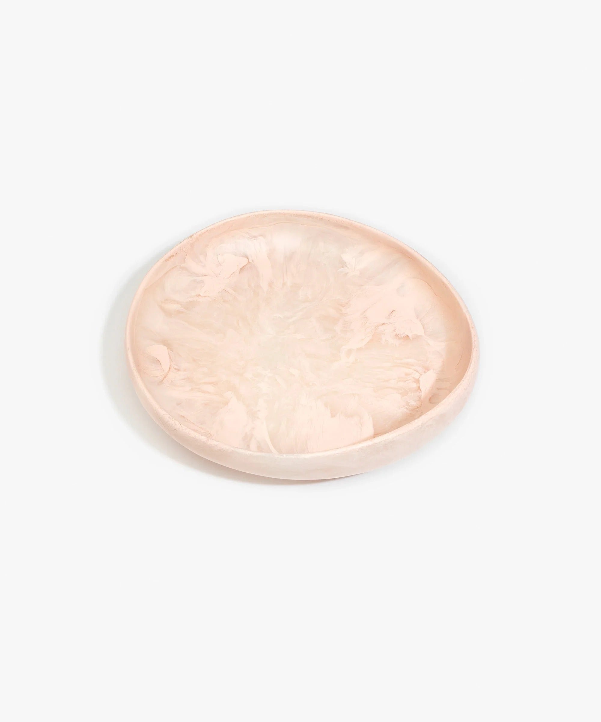 Large Resin Earth Bowl | Rose Swirl