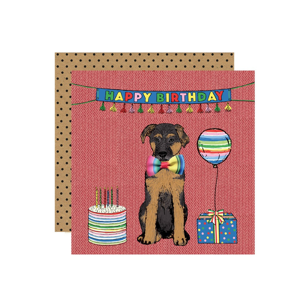 German Shepherd Birthday Card | 14.5x14.5cm