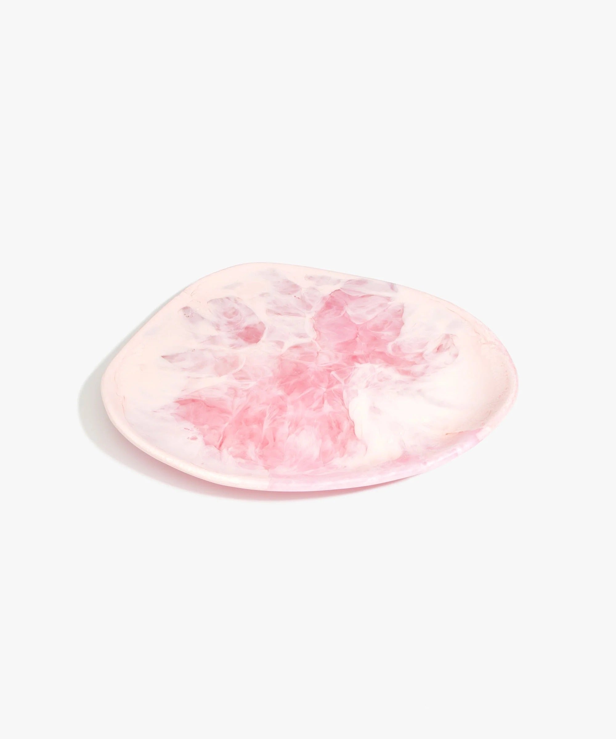 Resin Pebble Plate | Shell Pink
