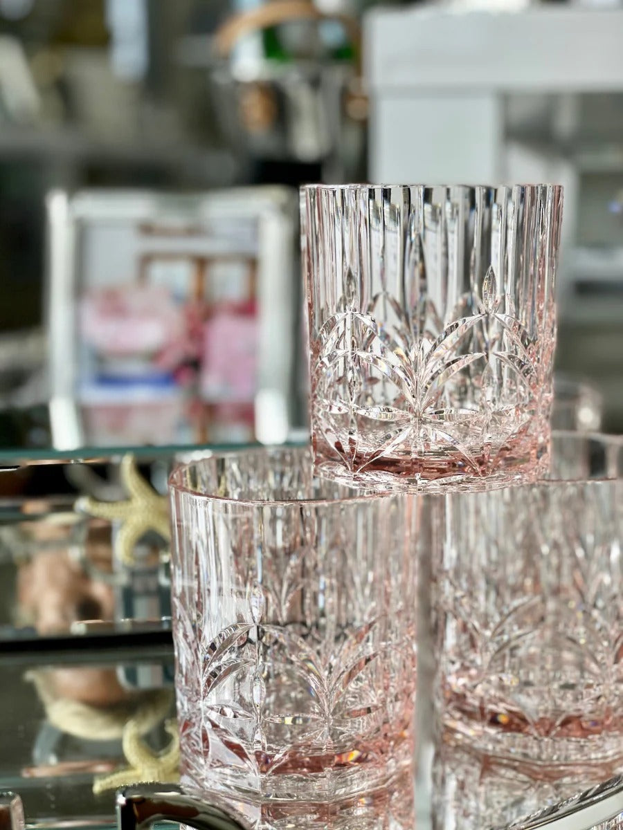 Acrylic Crystal Cut Tumbler | Pink | 335ml