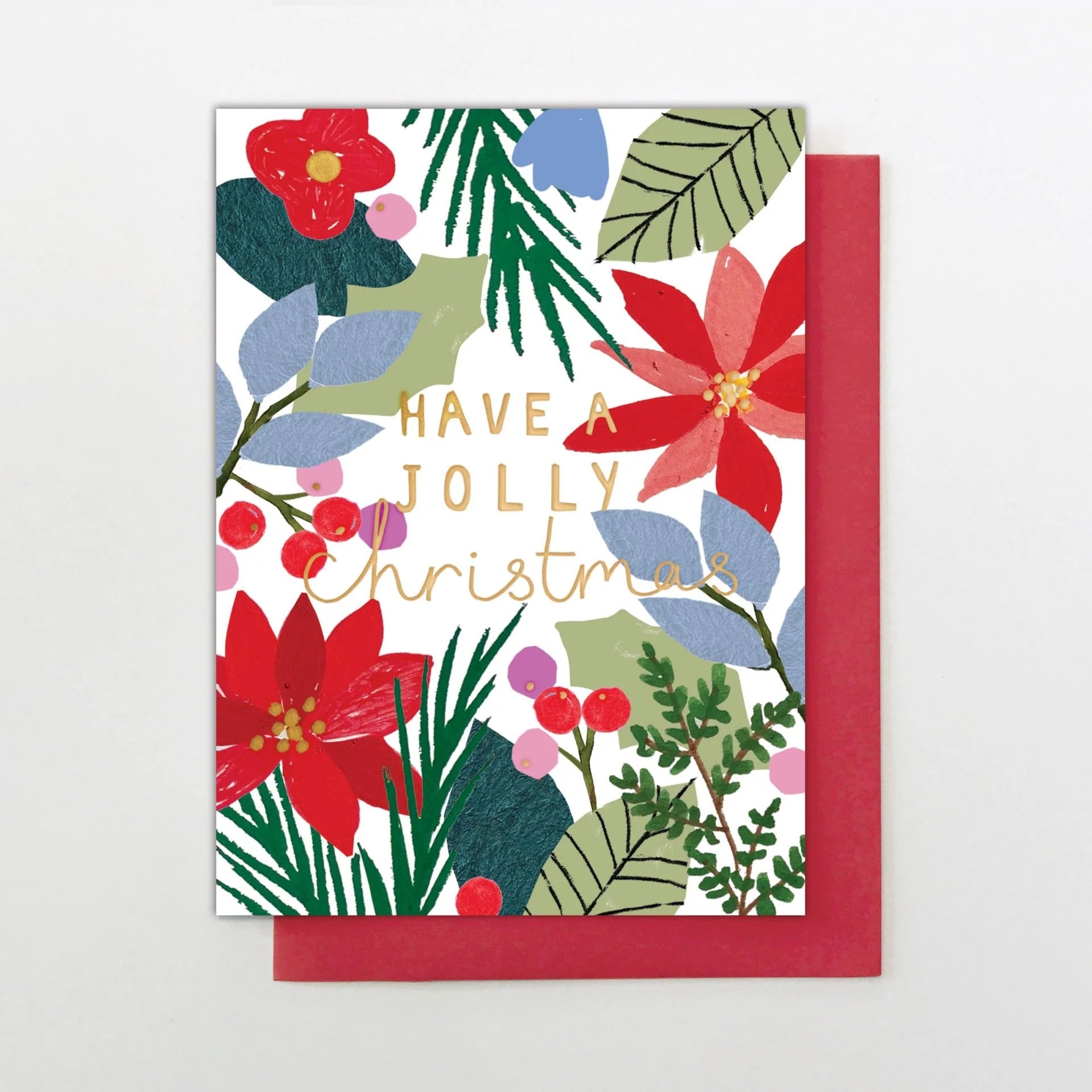 Jolly Christmas Foliage Card