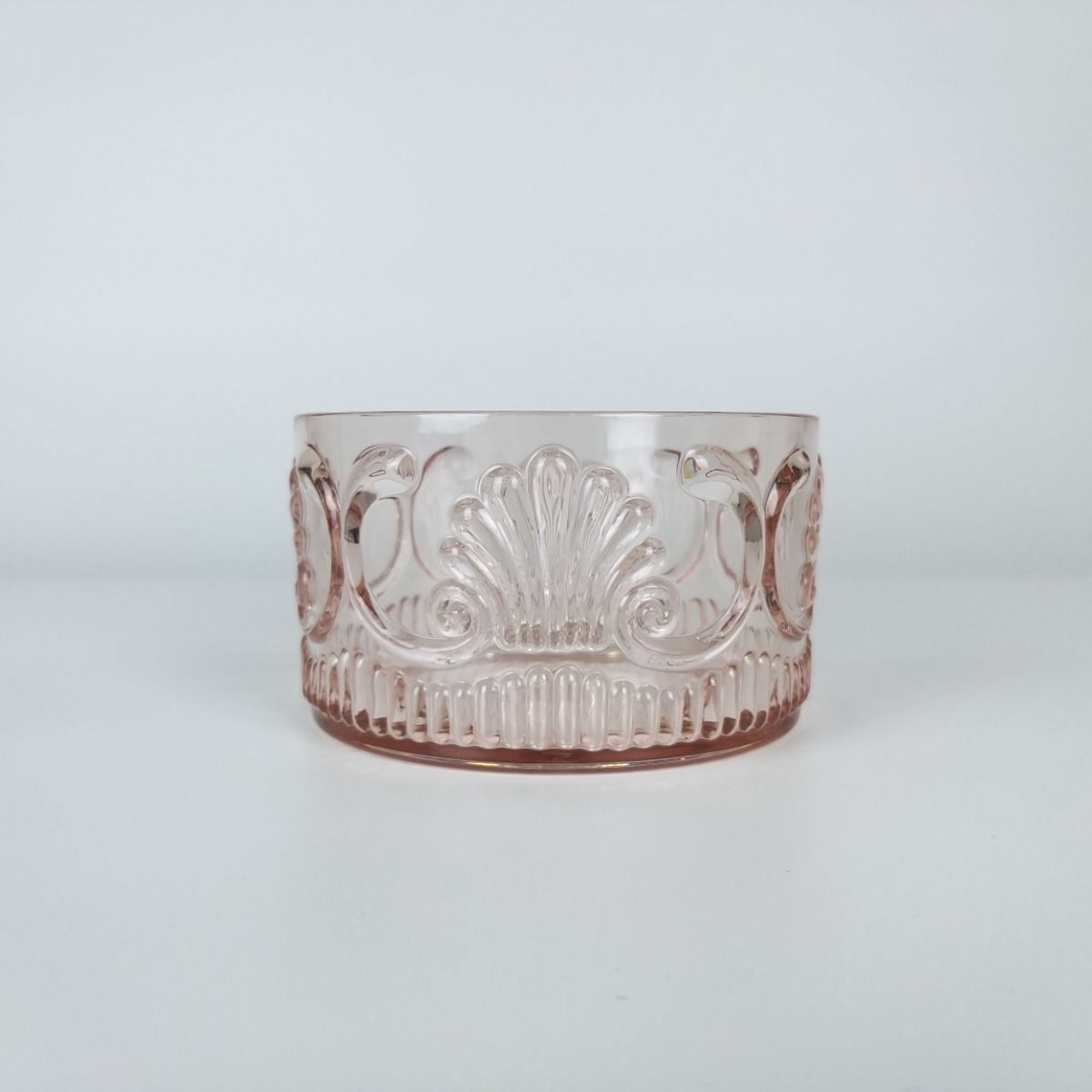 Acrylic Snack Bowl | Scollop Pink