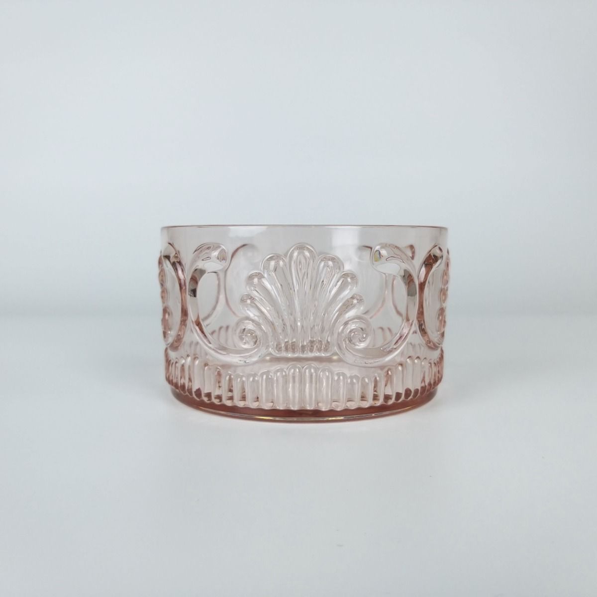 Acrylic Snack Bowl | Scollop Pink | 13x7cm