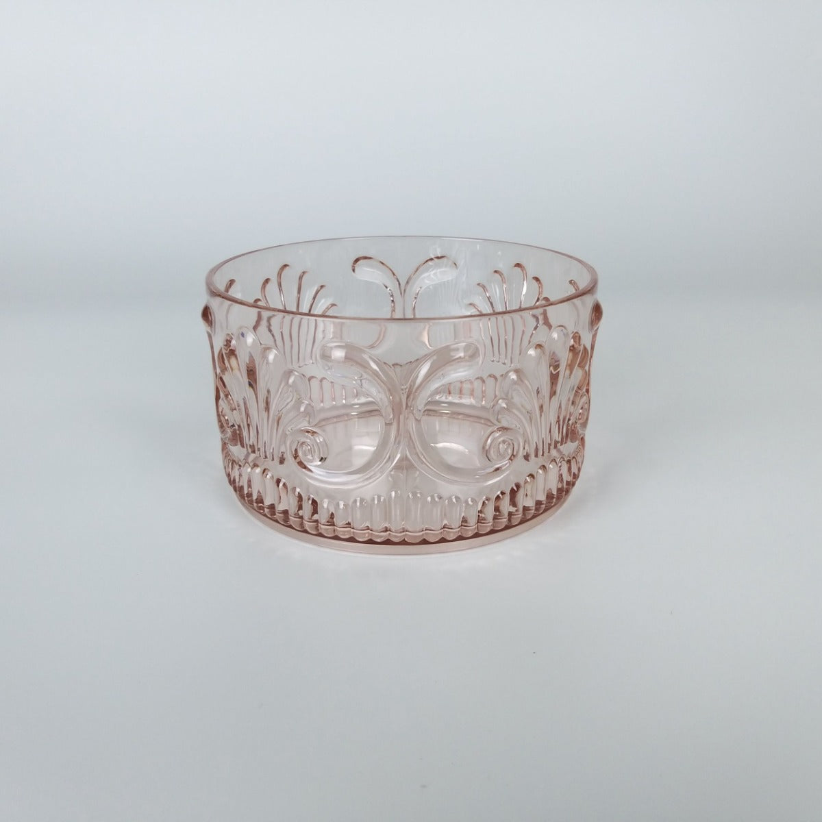 Acrylic Snack Bowl | Scollop Pink | 13x7cm