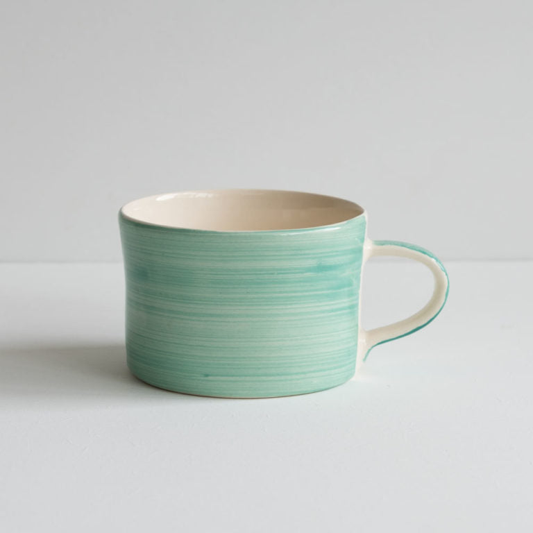 Coffee Mug | Plain Wash Turquoise | 6.5cm x 10cm