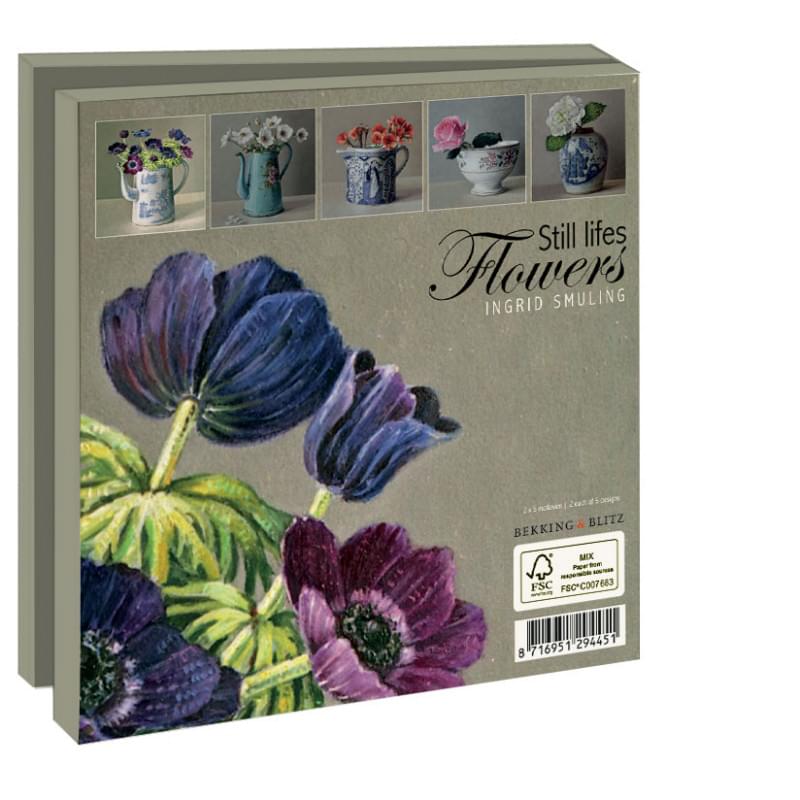 Still Life Flowers, Ingrid Smuling Notecard Set | 10pk