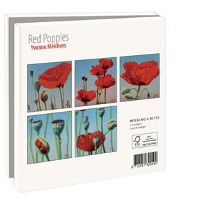 Red Poppies, Yvonne Melchers Notecard Set | 10pk