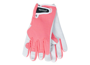 Sprout Goatskin Gloves | Coral