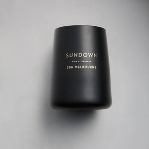 Sundown Black Matte Glass | Soy Wax Candle | 400g