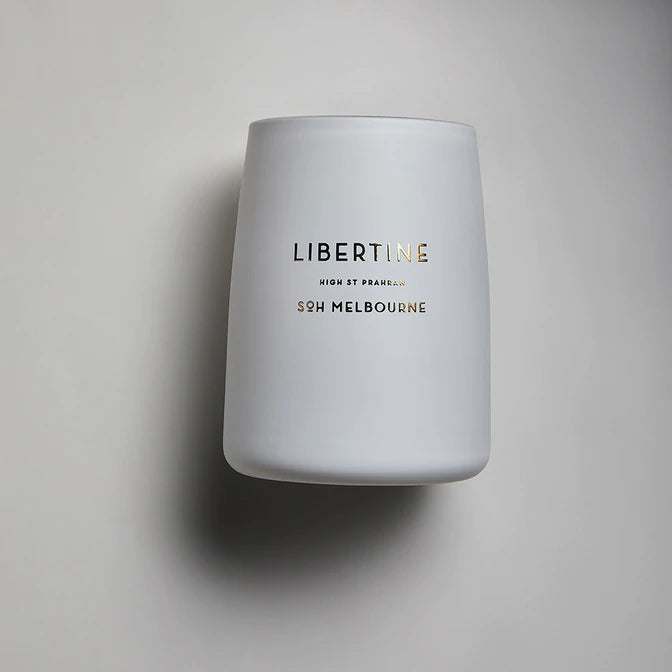 Libertine White Matt Glass | Soy Wax Candle