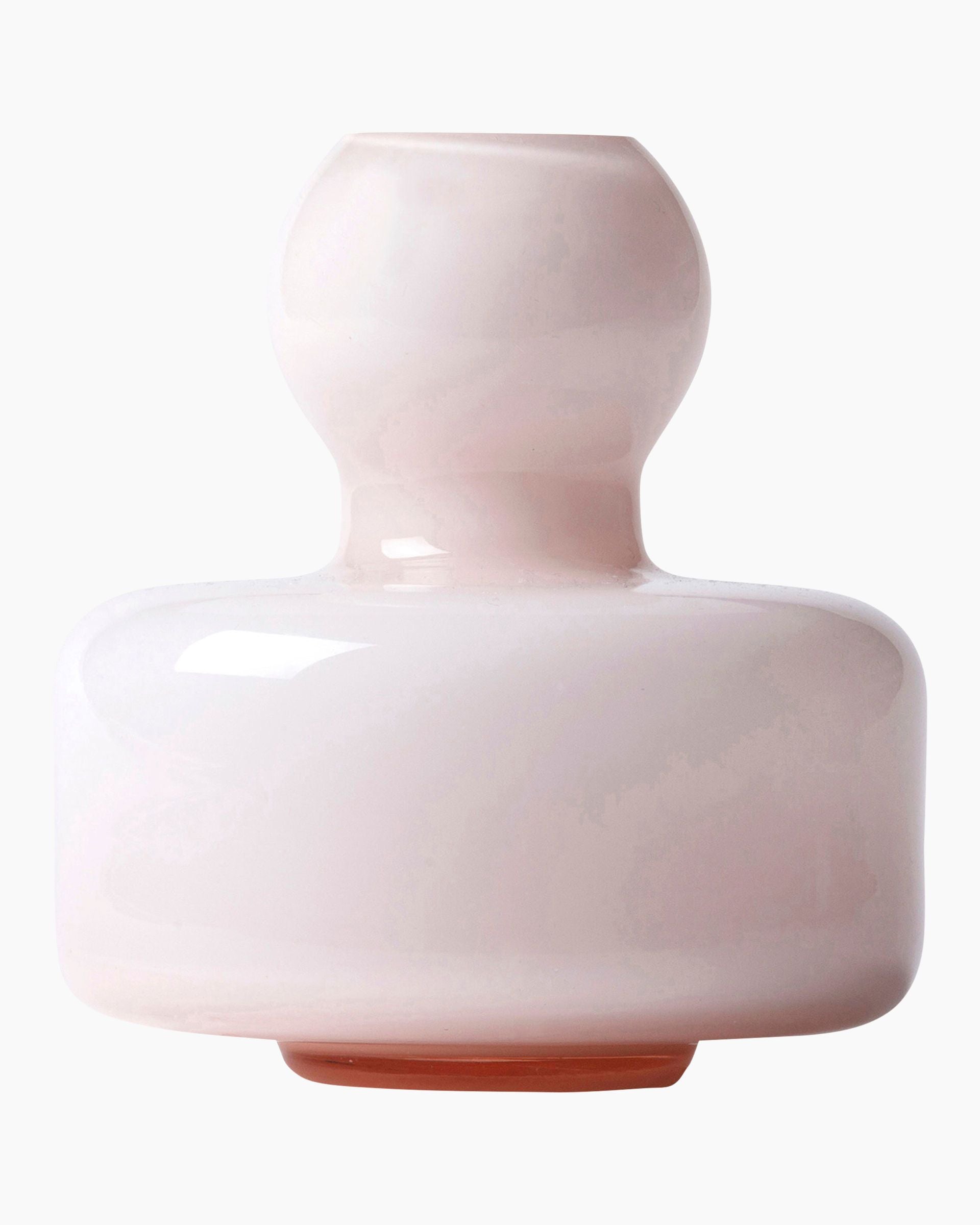Glass Flower Vase  | Powder | 10.4x10cm