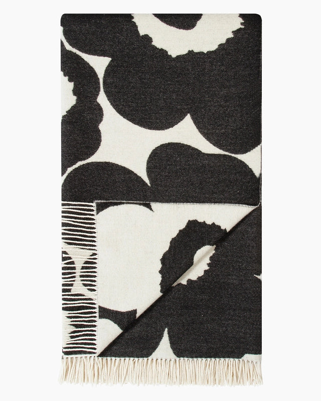 Unikko Blanket | 130 x180cm | White, Black