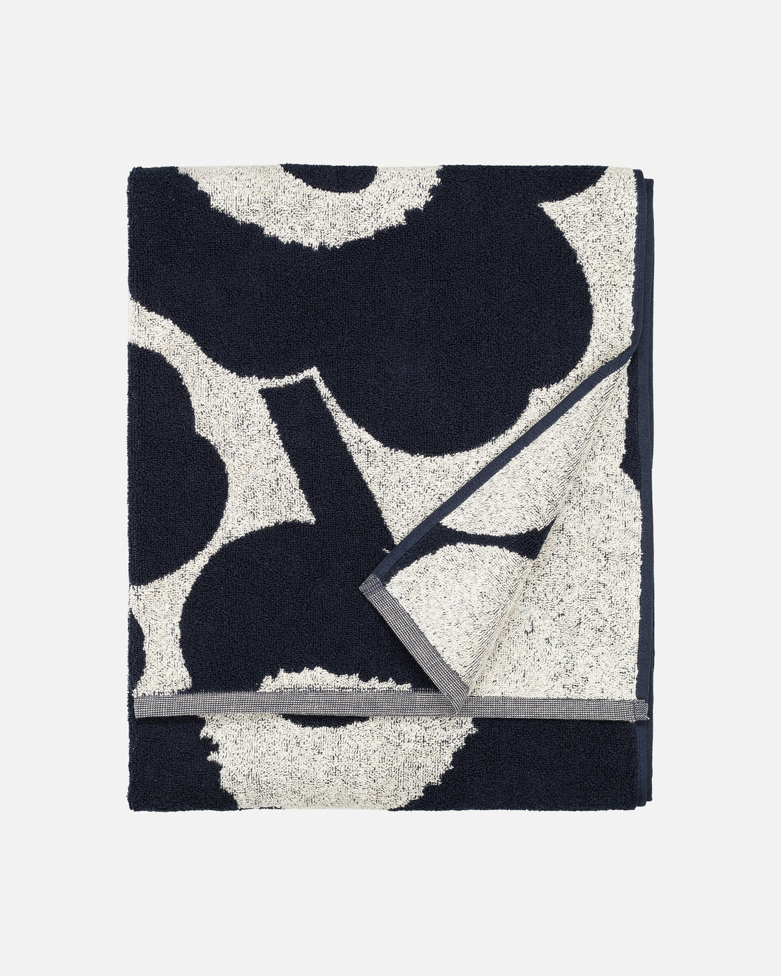Unikko Bath Towel 70x150cm | Cotton, Dark Blue