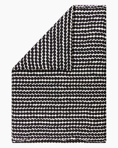 Räsymatto Cotton Duvet Cover | 210x210cm | Black, White | QUEEN