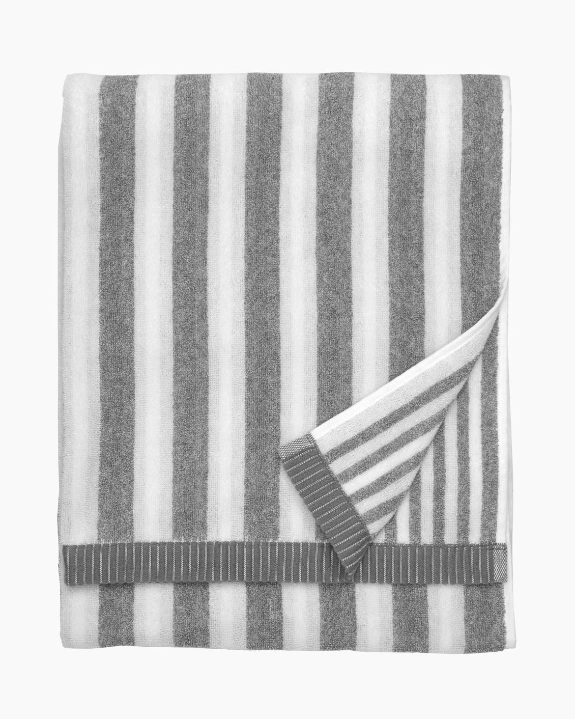 Kaksi Bath Towel 70x150cm | White and Grey