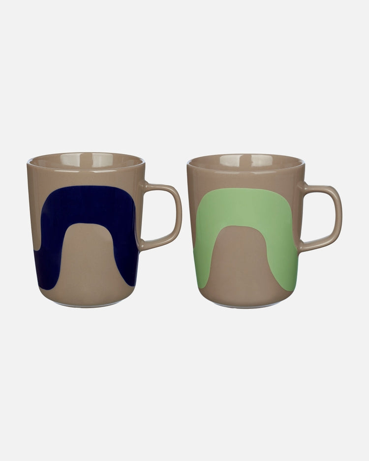Set of 2 Oiva Brown Stoneware Mugs | 250mI