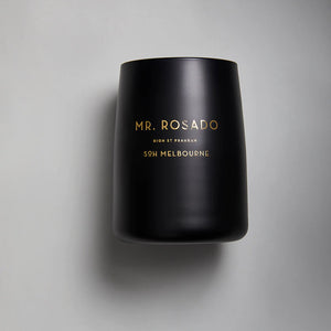 Mr Rosado Black Matte Glass | Soy Wax Candle
