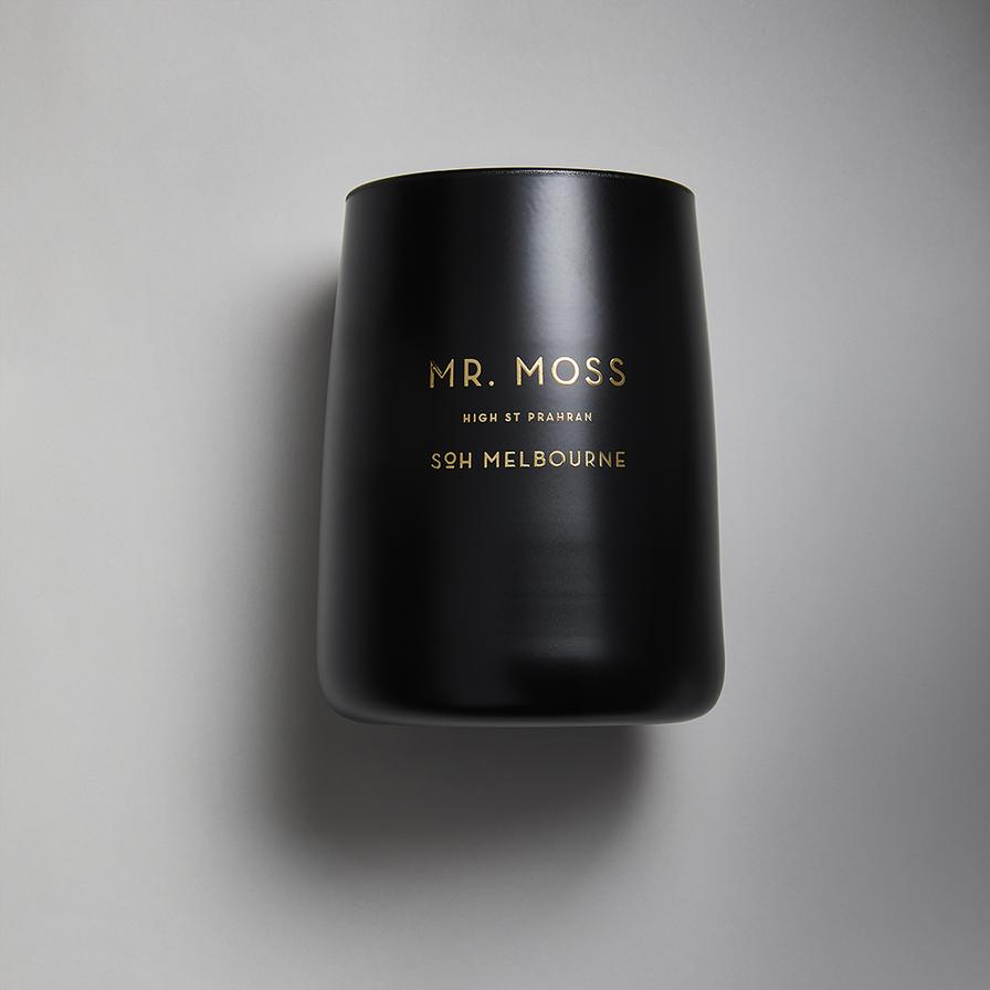 Mr Moss Black Matte Glass | Soy Wax Candle