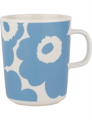 Oiva / Unikko mug 250ml | Sky blue, White