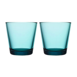 Kartio Glass Tumbler 210ml Seablue pair