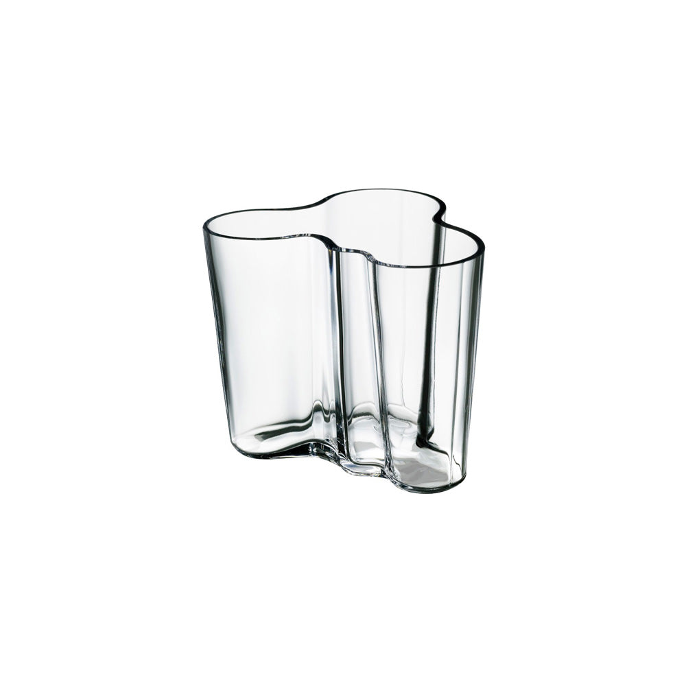 Aalto Hand Blown Glass Vase |  Clear | 9.5cm