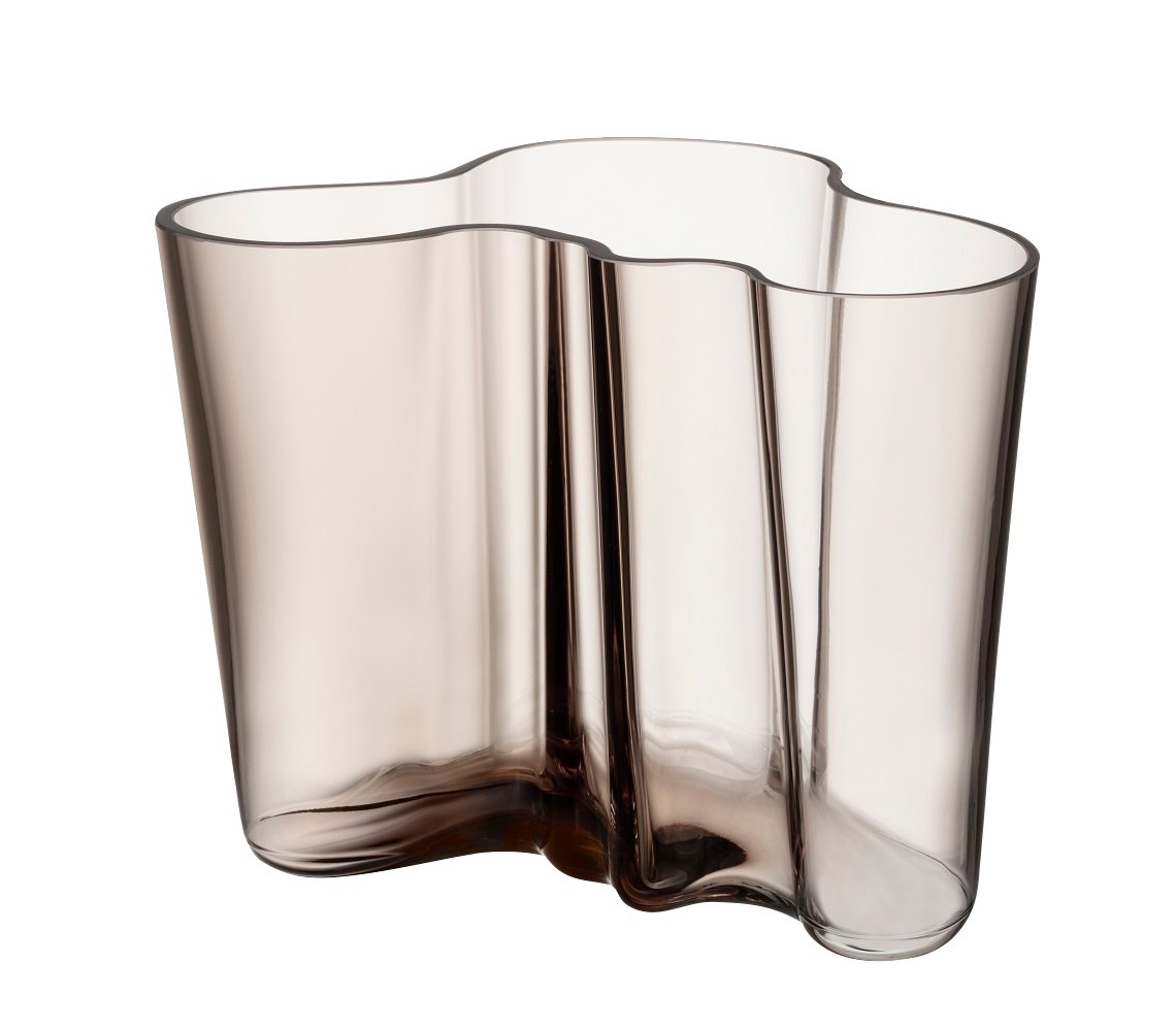 Alvar Aalto  Hand Blown Glass Vase Linen 16cm