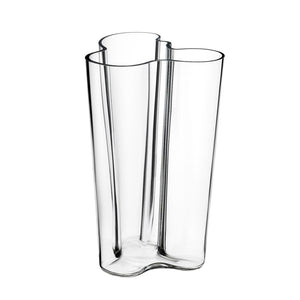 Aalto Hand Blown Glass Vase 25.1cm Clear