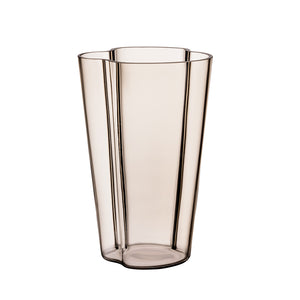 Aalto Hand Blown Glass Vase 22cm | Linen