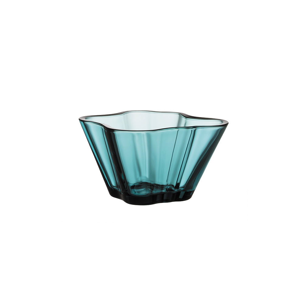 Aalto Hand Blown Glass Bowl 7.5cm | Sea Blue