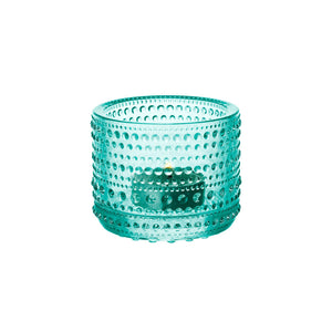 Kastehelmi Votive Glass Tealight Candle Holder | Water Green | 6.5cm