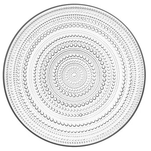 Kastehelmi Glass Serving Plate | Clear | 31.5 cm