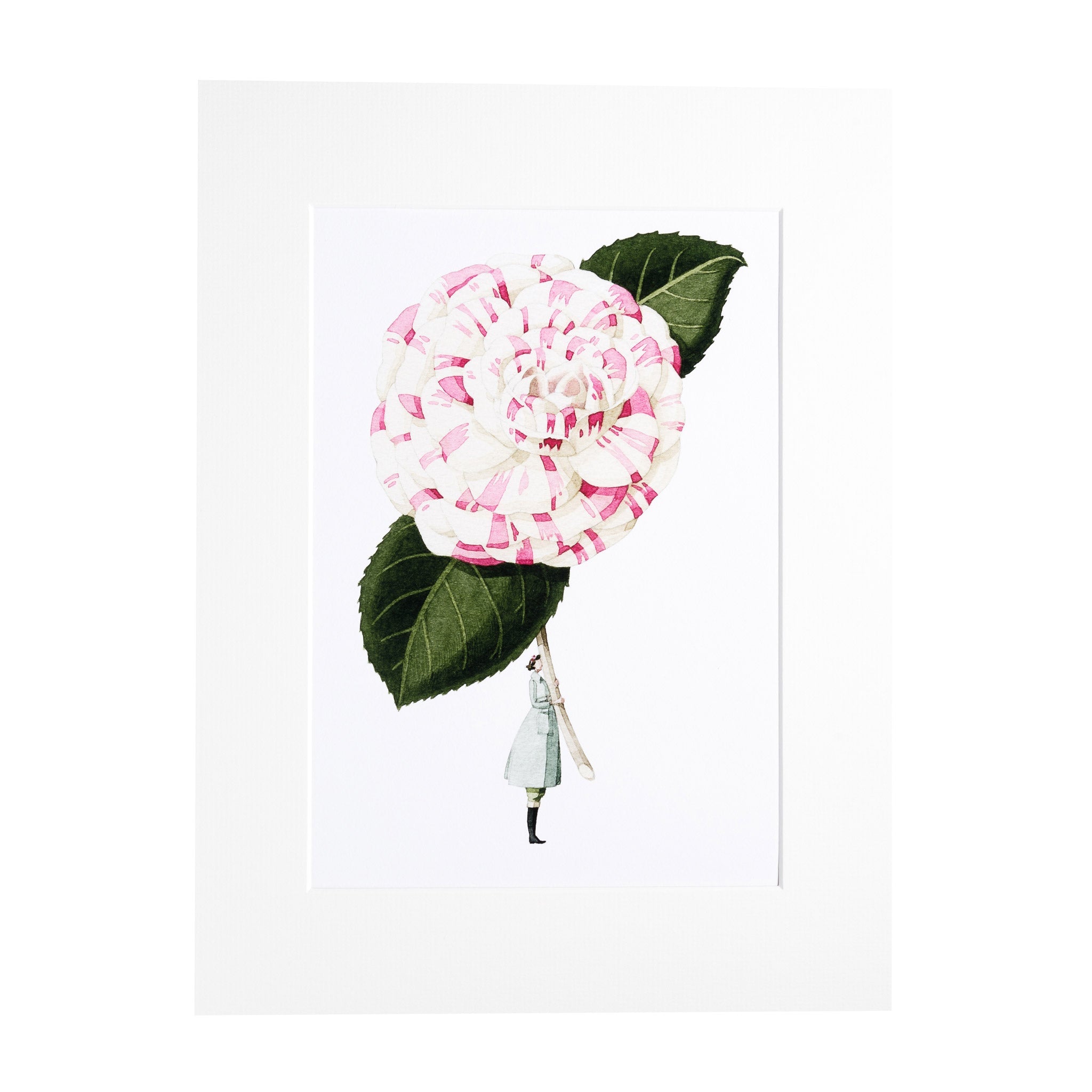 CAMELLIA "IN BLOOM" MOUNTED A4 PRINT