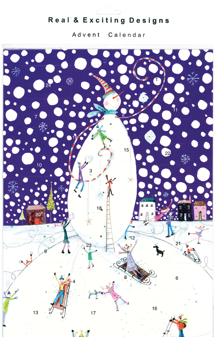 Giant Snow Man Advent Calendar