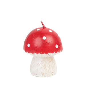 Small Red Toadstoll Candle