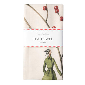 Laura Stoddart Red Berries Tea Towel