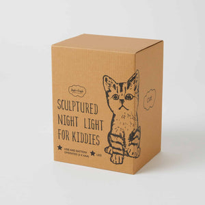猫雕夜灯