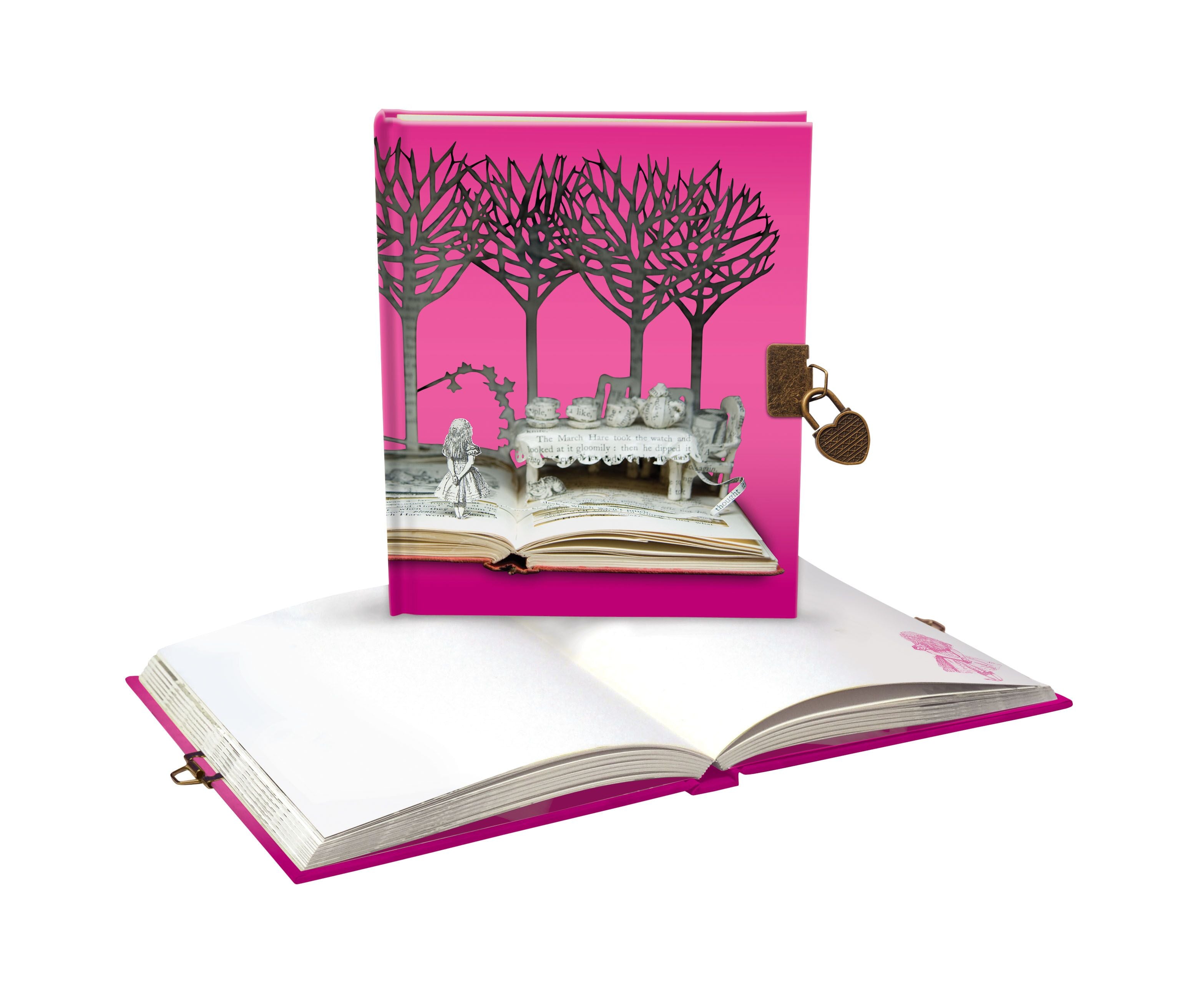 Scissors Paper Tree Lockable Diary