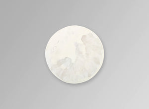Small Resin Moon Cheese Platter | Chalk Swirl