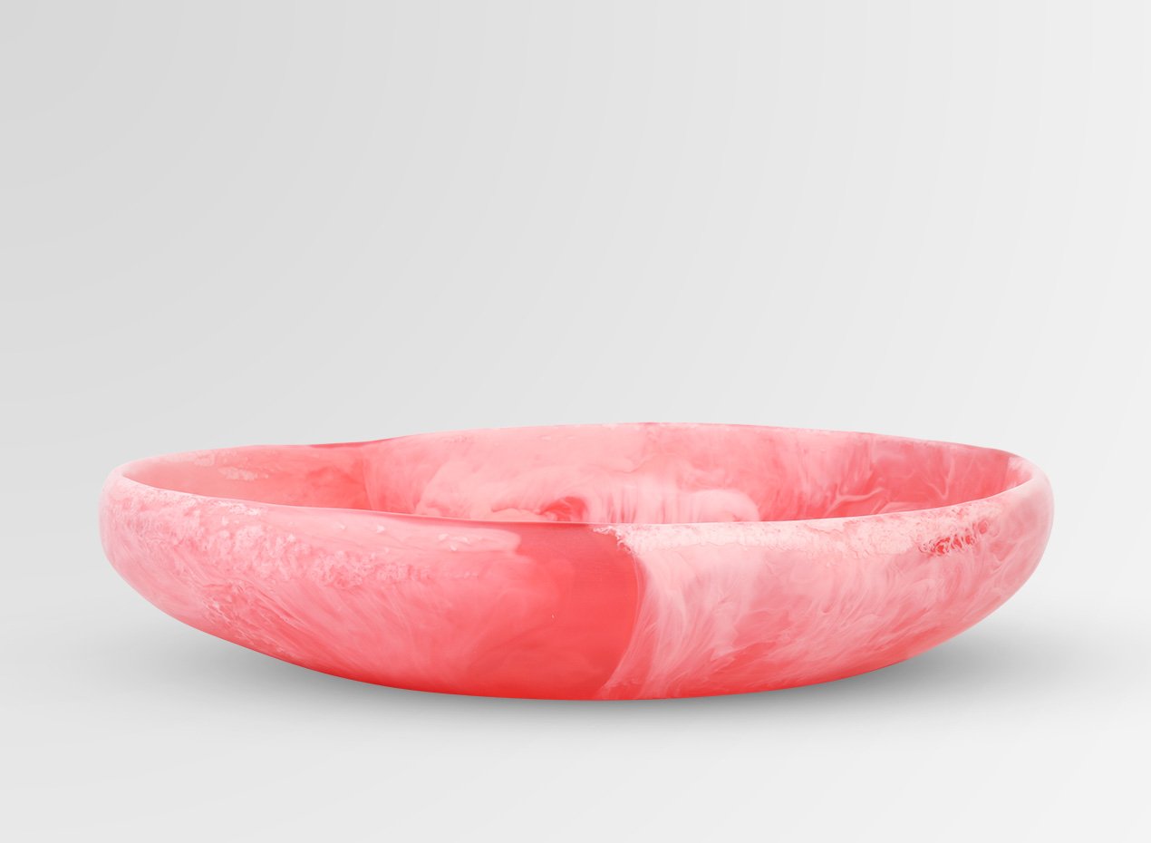 Large Resin Earth Bowl | Pink Guava