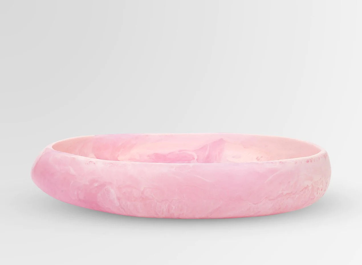 Large Resin Rock Bowl | Shell Pink