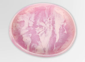 Large Resin Rock Bowl | Shell Pink
