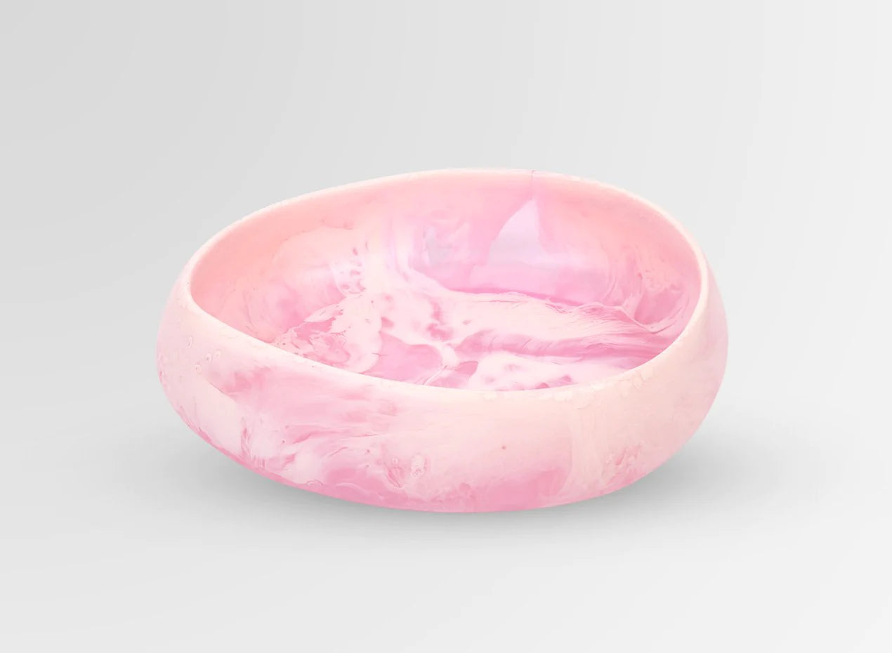 Medium Resin Rock Bowl | Shell Pink