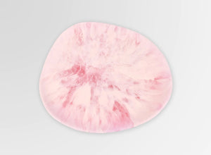 Resin Pebble Plate | Shell Pink